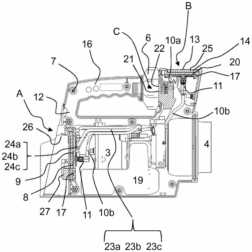 Portable working device for portable use