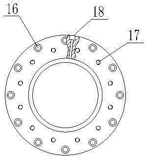 Glue injection joint accessory for large-diameter composite hose