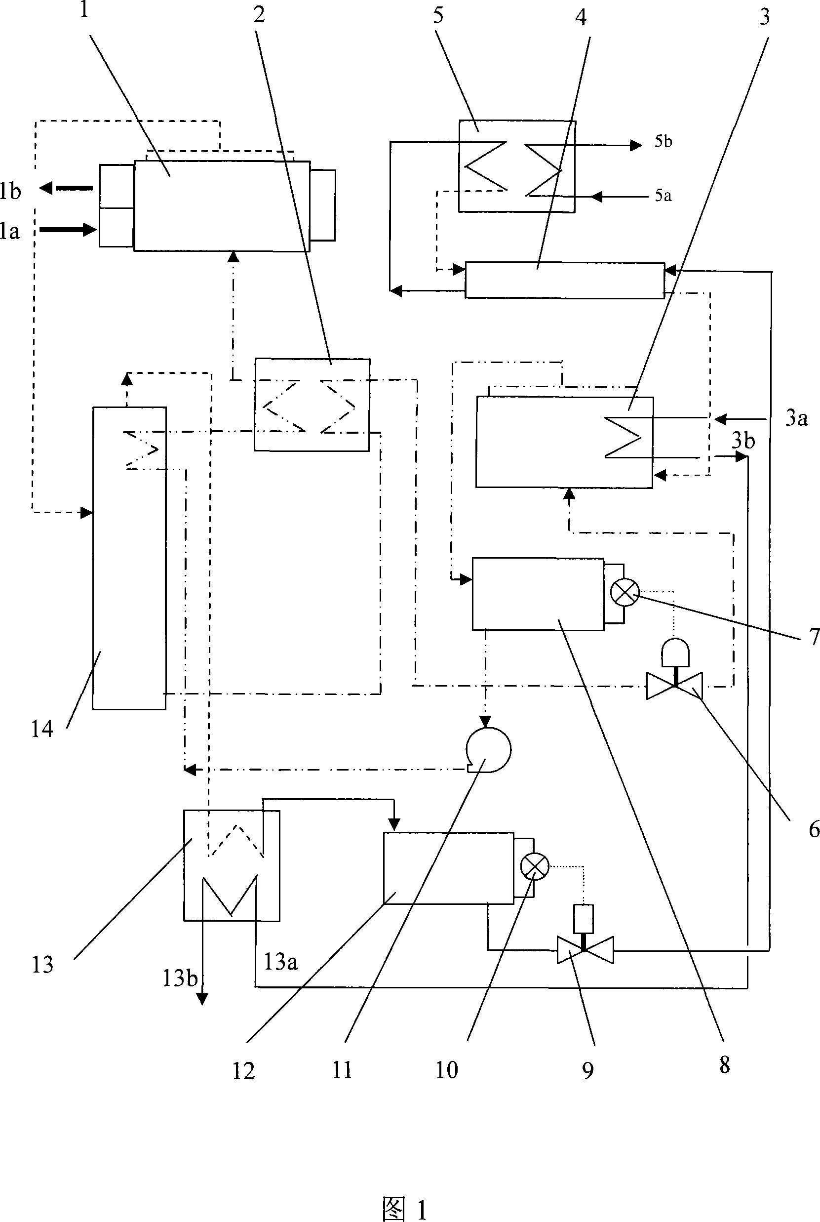 Ammonia water absorption refrigerator used in boat and drove by residual heat of ship engine exhaust