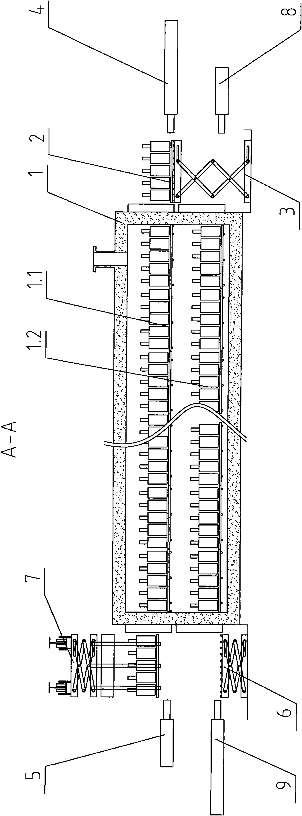 Energy-saving roasting method for investment casting shuttering