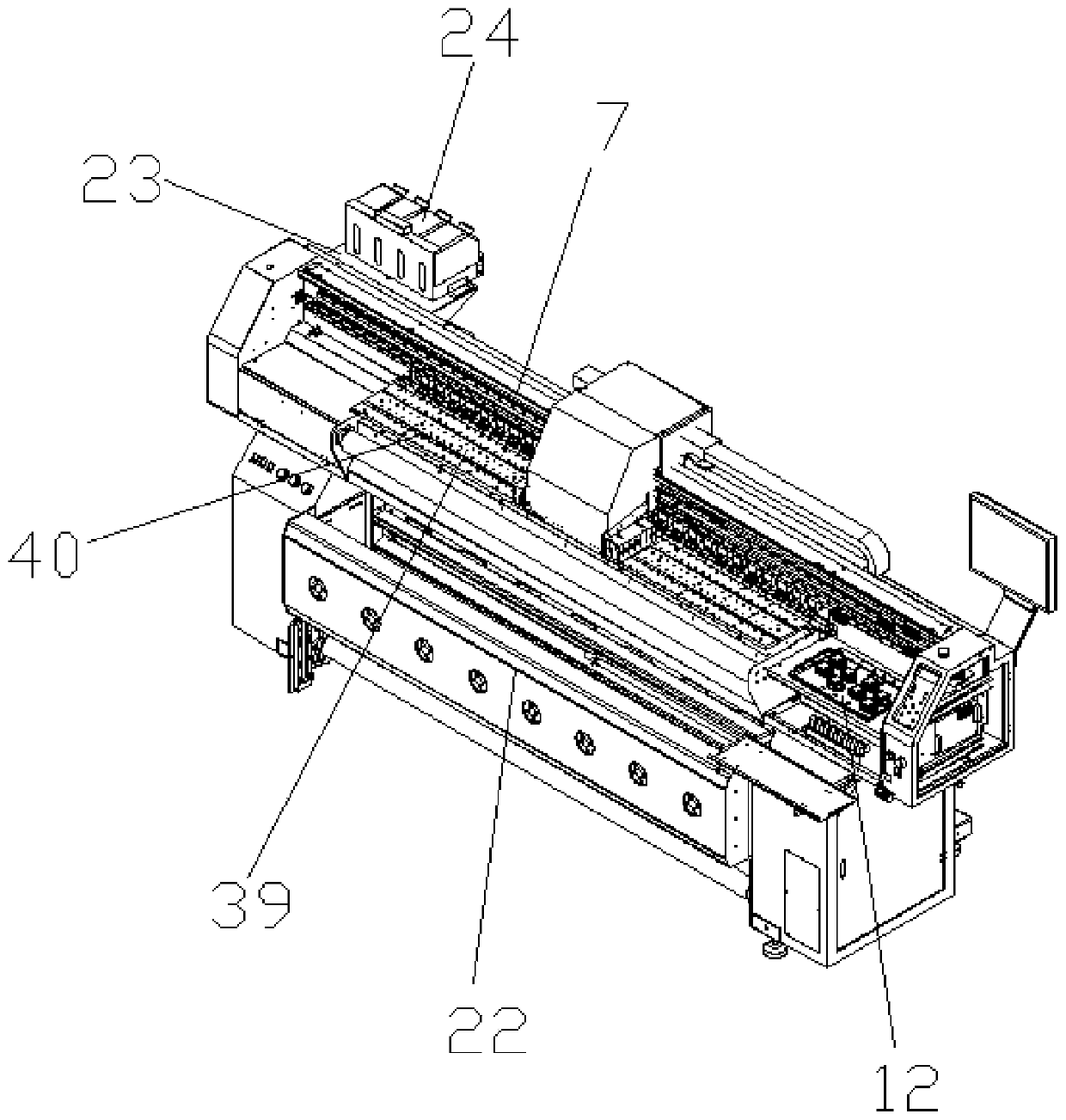 Novel efficient eight-head digital ink-jet printer