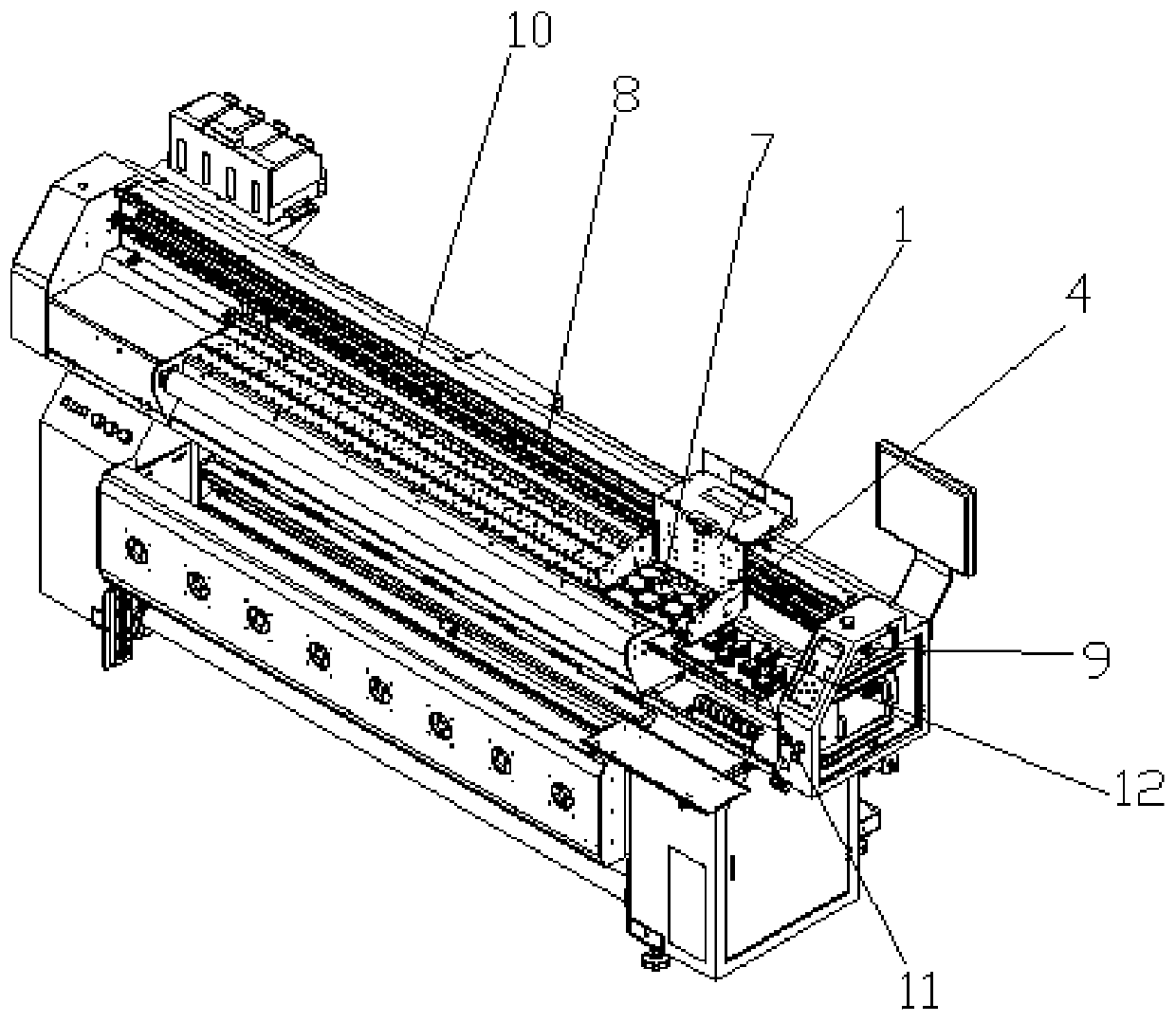 Novel efficient eight-head digital ink-jet printer