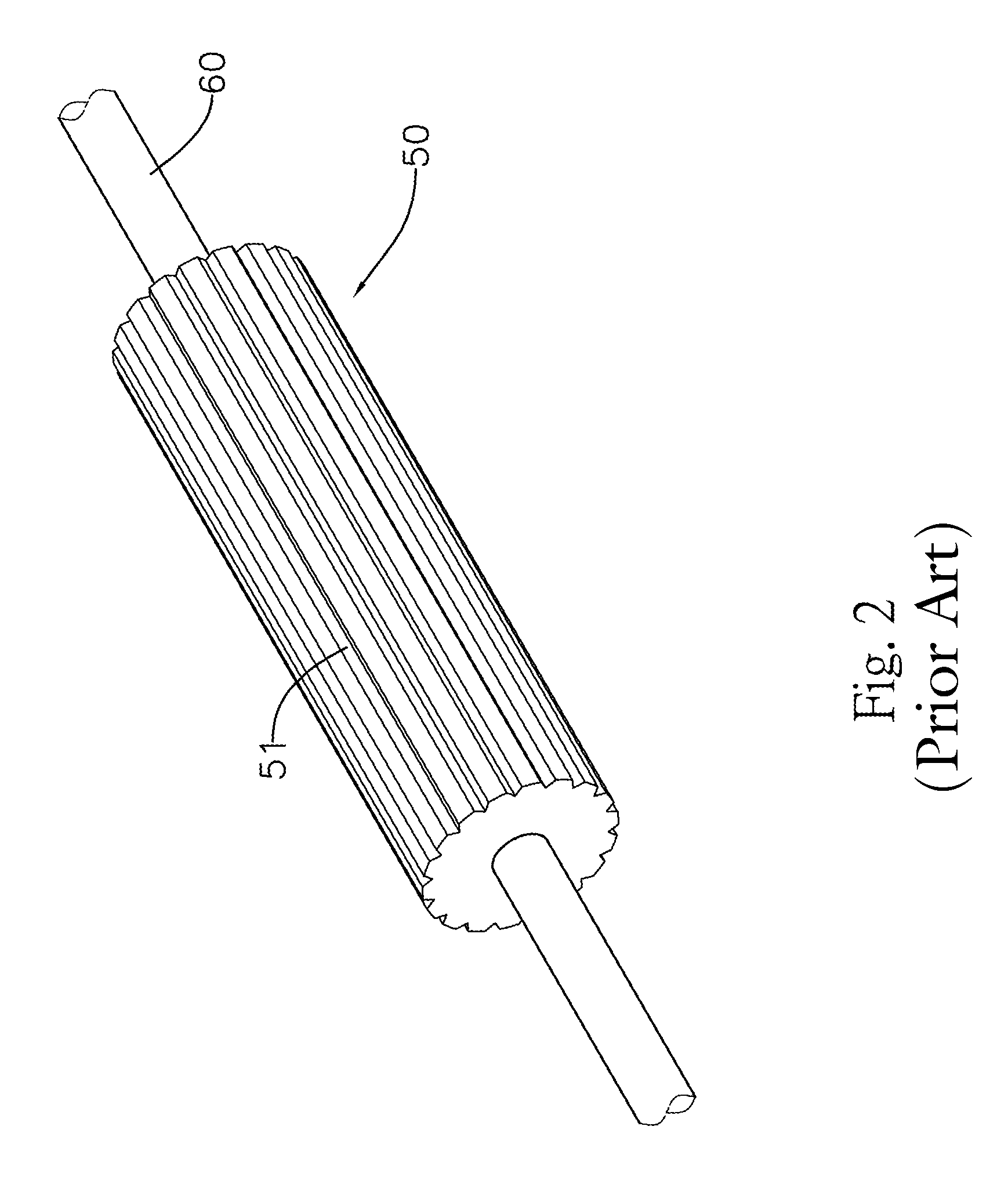 Roller structure of a business machine