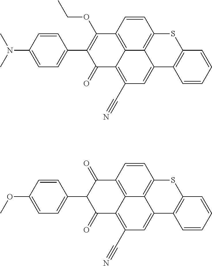 Cyanated benzoxanthene and benzothioxanthene compounds