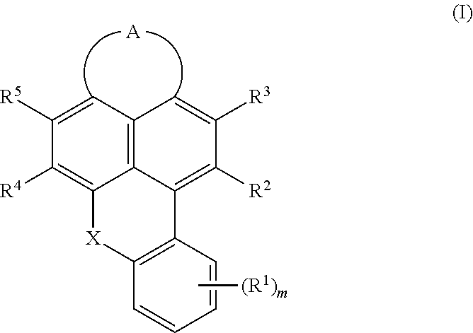 Cyanated benzoxanthene and benzothioxanthene compounds