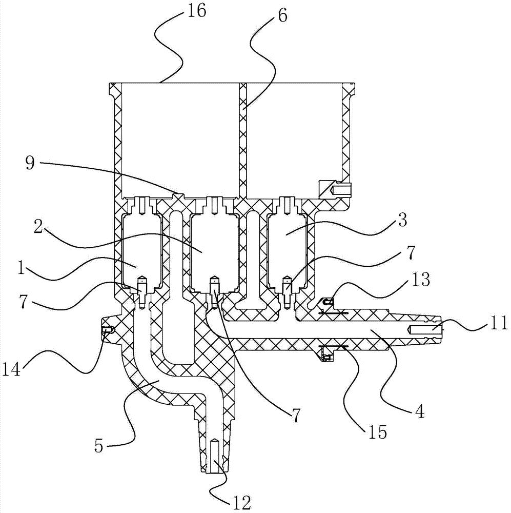 Solid-sealed polar pole of vacuum breaker