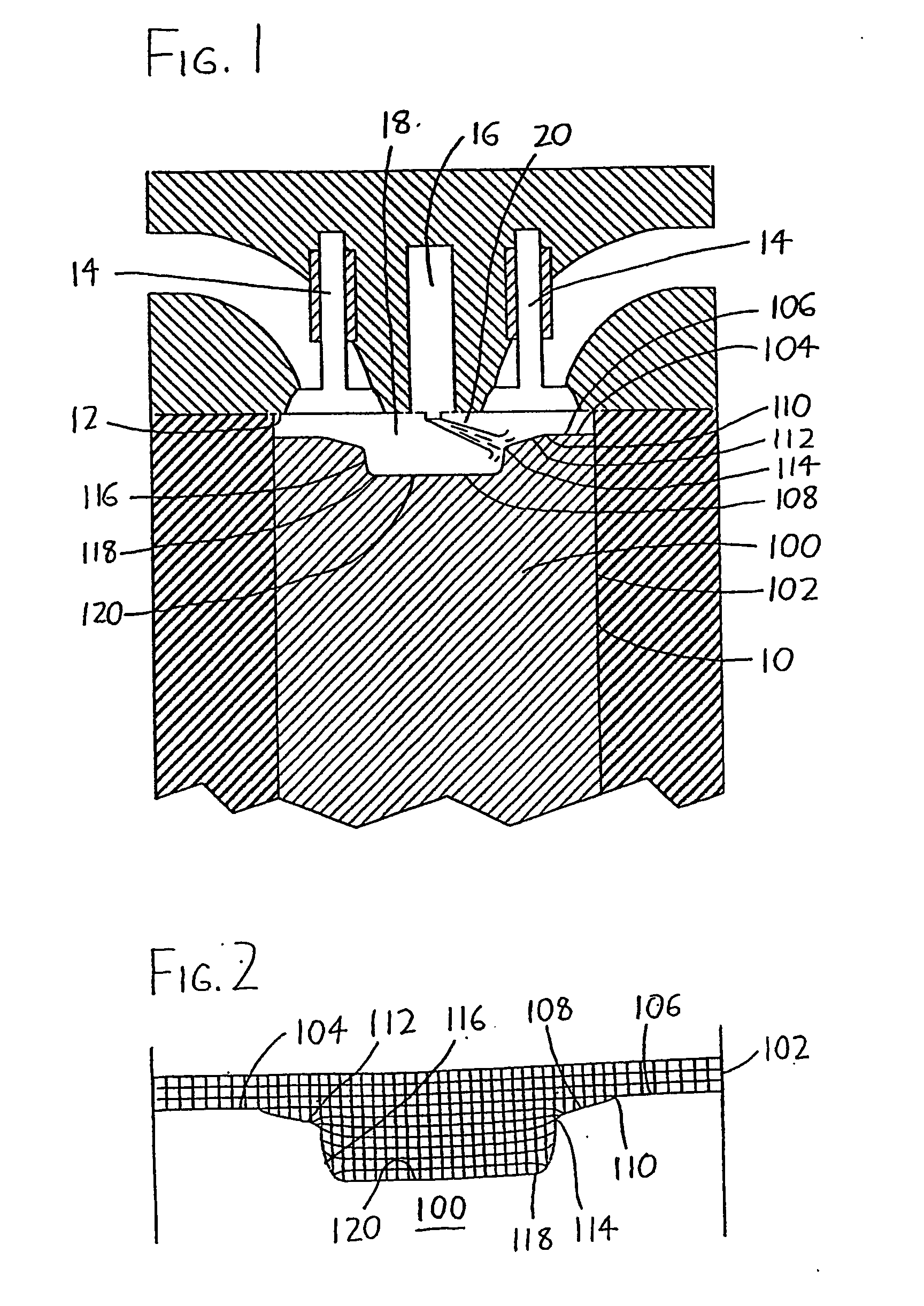 Piston/combustion chamber configurations for enhanced ci engine performace