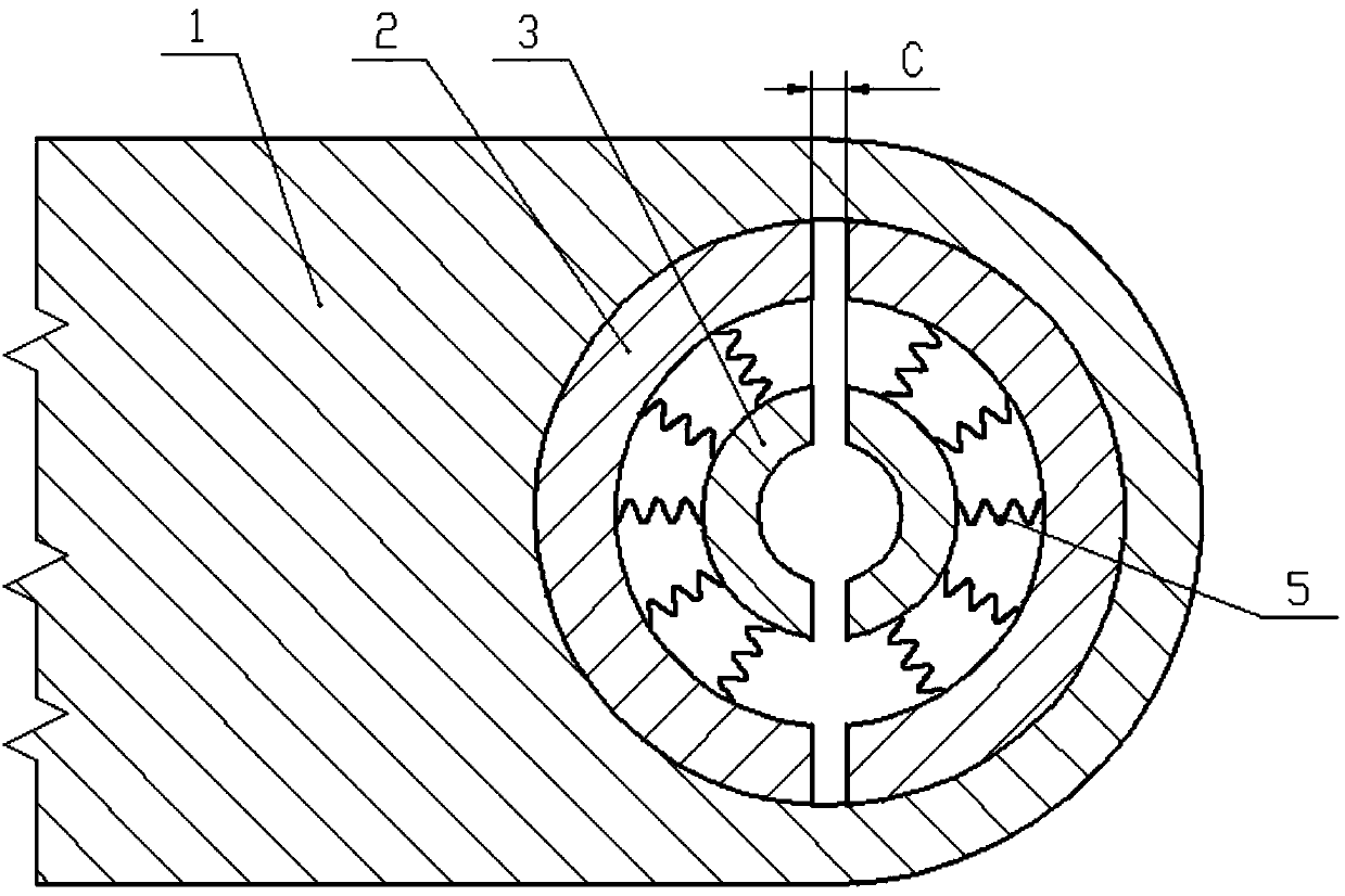 Light guide arm arranged on laser beauty therapy apparatus