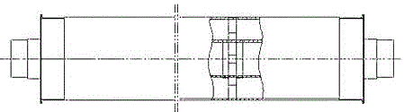 Structure for reducing flexibility deformation of inner metal pipe of solar moderate-high-temperature heat collection tube