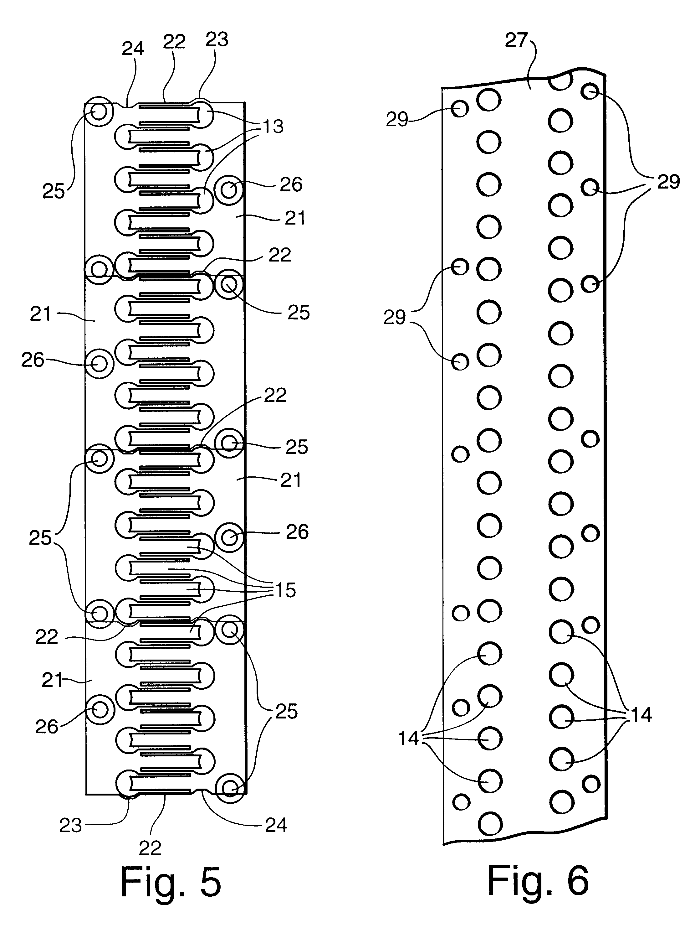 Holding device for sealed insertion of cables through enclosure walls