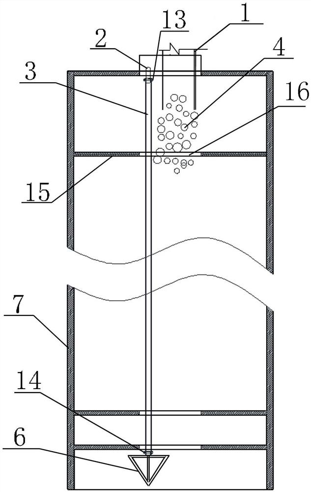 Exhaust device for pouring steel pipe concrete and its construction method