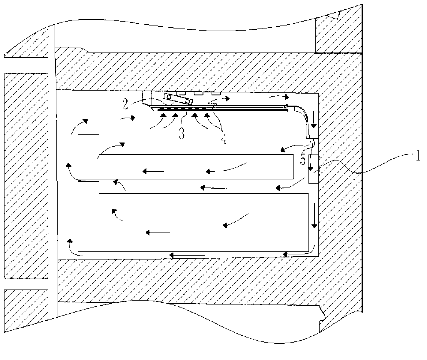 Refreshing and sterilizing control device and the control method thereof for realizing safety temperature adjustment and timing in varying temperature compartment