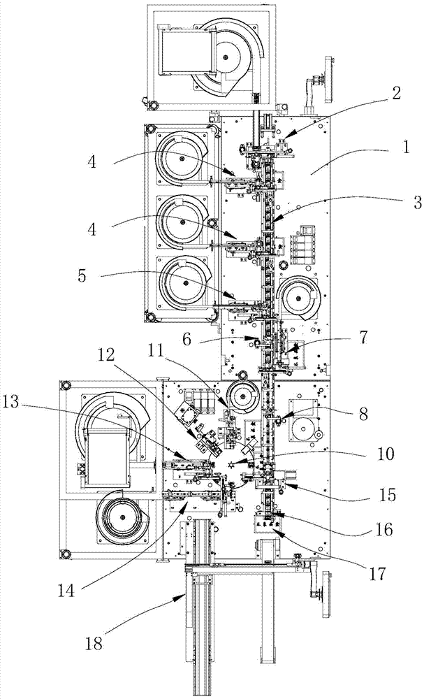 Automatic assembly machine for wall control switch