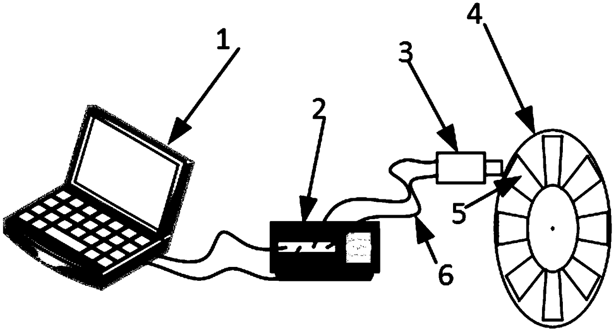 Rotating machinery blade tip clearance and blade rotating speed comprehensive measuring system and method and image processing program