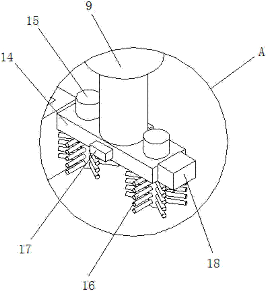 Numerical control lathe provided with lead screw guiding rail cleaning brushes