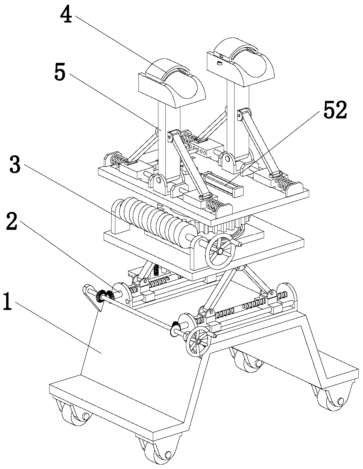 Surgery arm support capable of moving along with arms, for neurosurgery