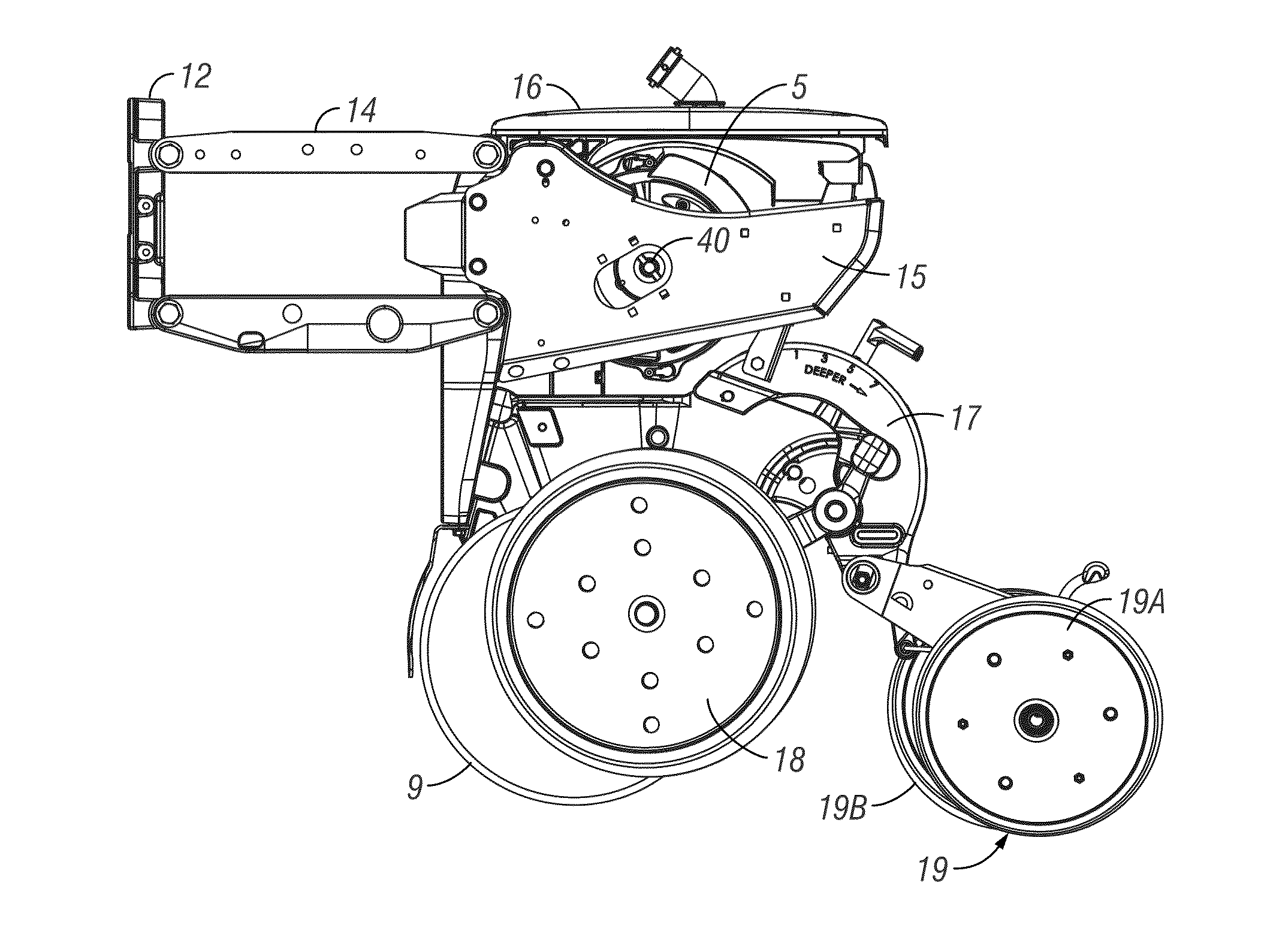 Air seed meter with adjustable singulator