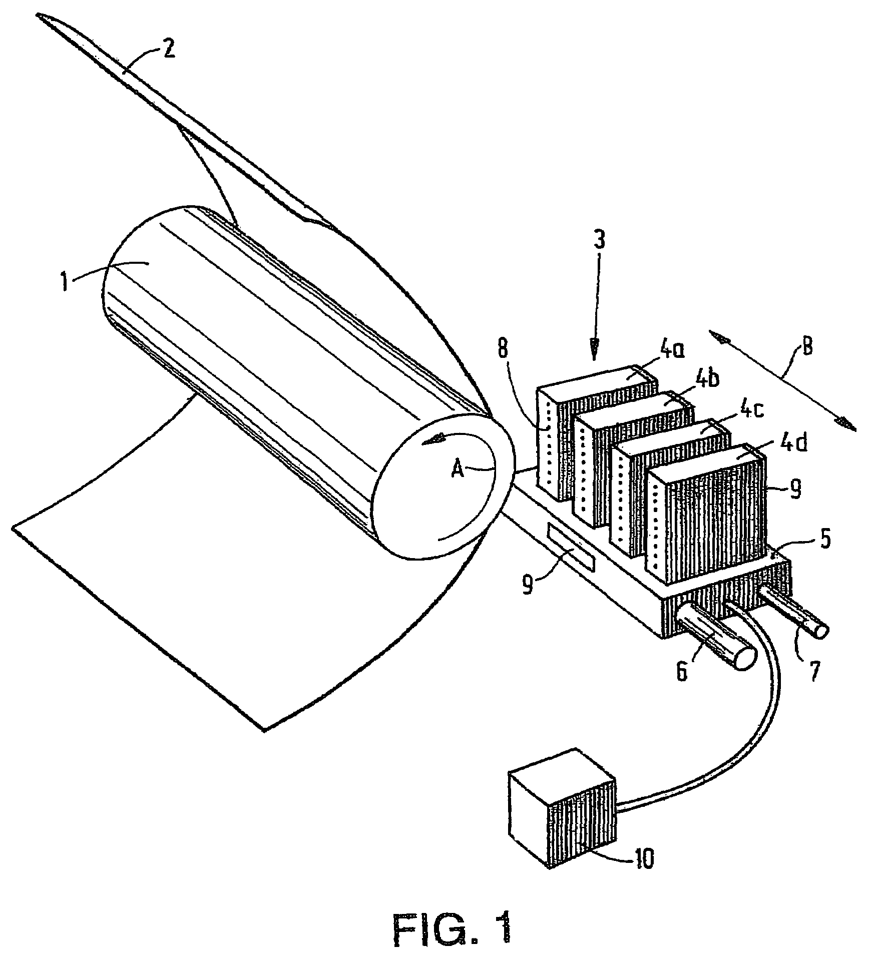 Printing method for use in an inkjet printer and an inkjet printer which has been modified for the printing method