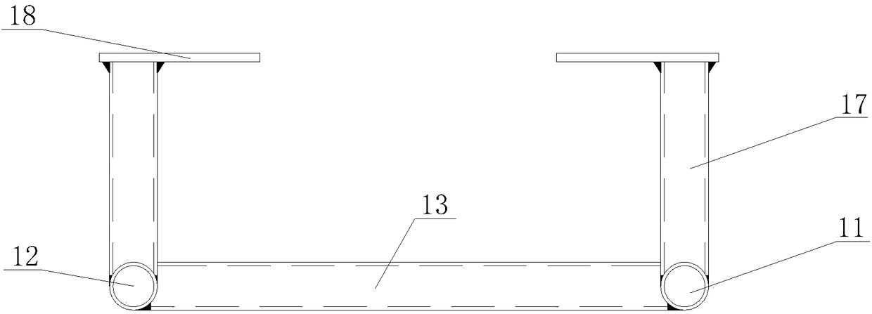 Modular elevator shaft ladder stand