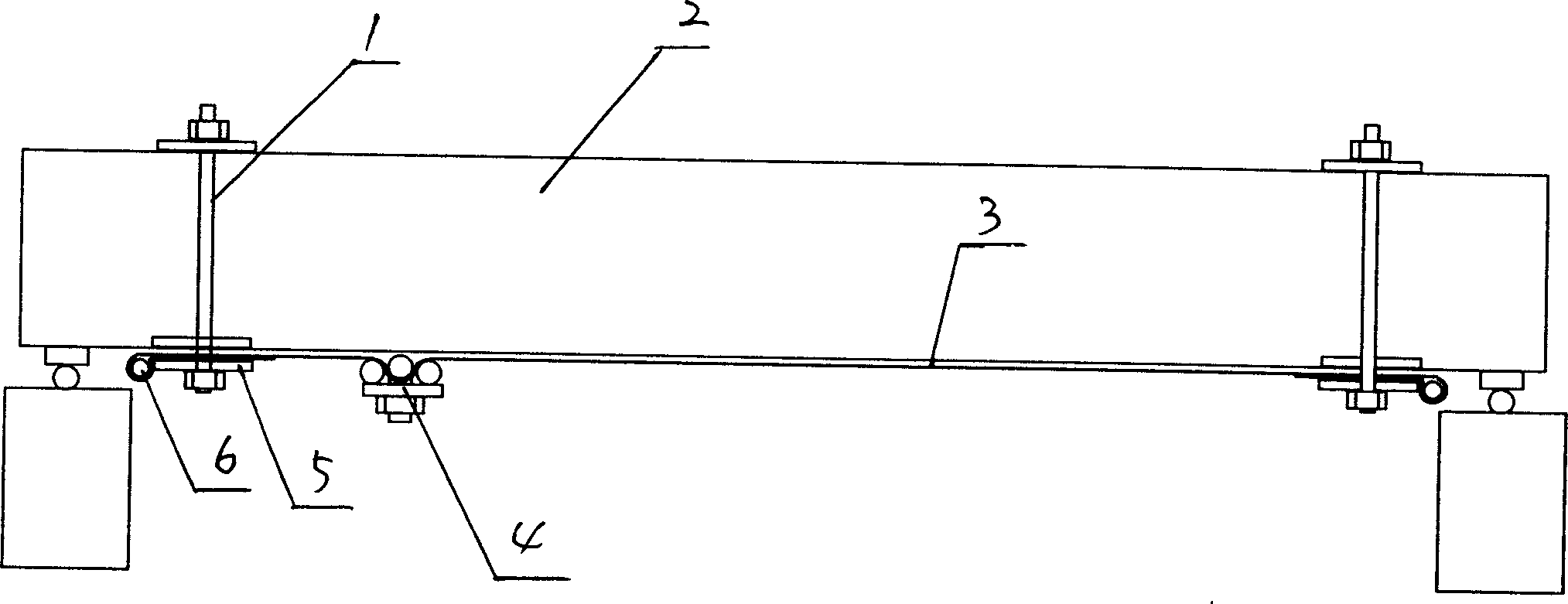 Method for strengthening construction unit using high strength fibre cloth