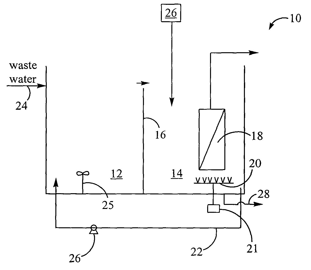 Method for treating wastewater in a membrane bioreactor to produce a low phosphorus effluent