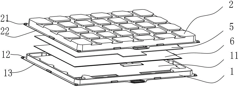 Packaging device of liquid crystal glass