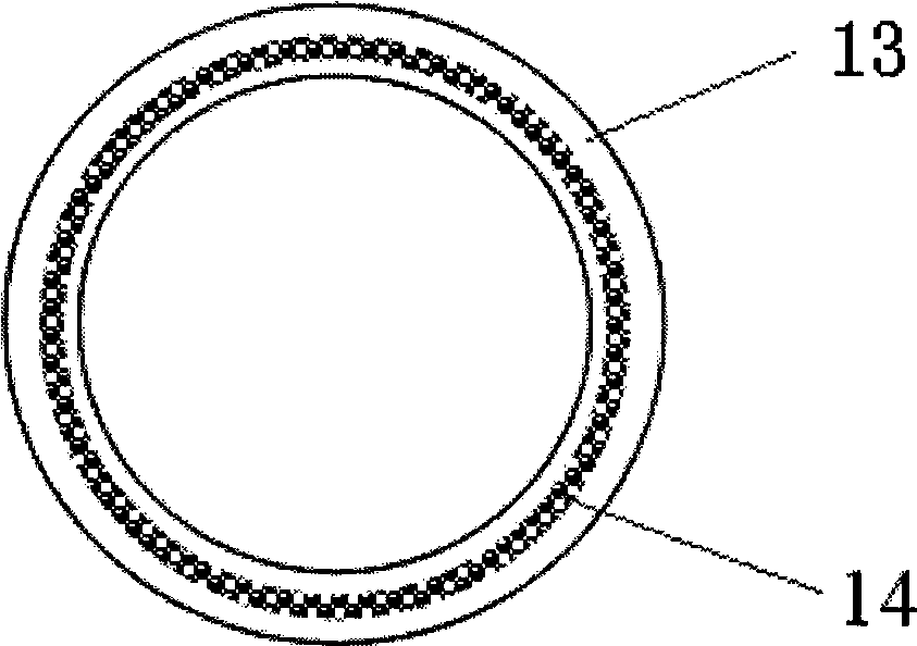 Method for preparing fiber braided tube embedded enhanced type polymer hollow fiber microporous membrane