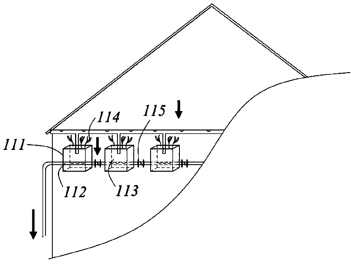 Water quantity balancing and water quality improvement system for garden landscape water body