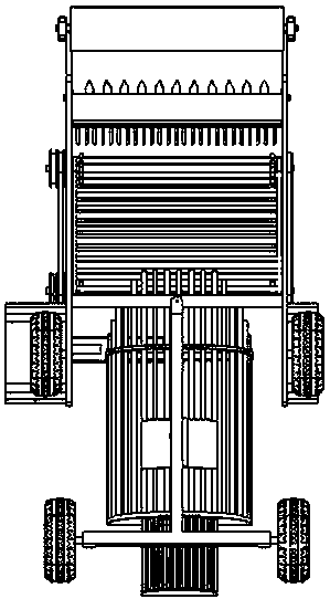 Harvesting-screening-integrated machine for potatoes