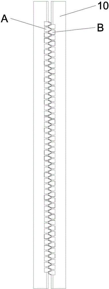 Double-meshing zipper