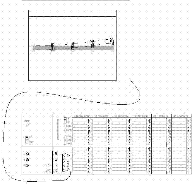 Method for detecting straddle type joint type turnout