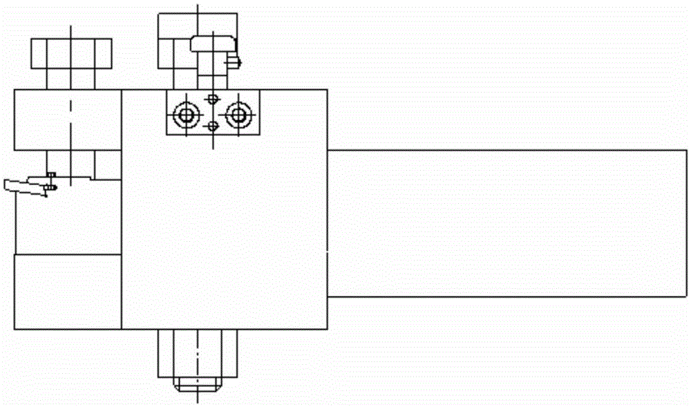 Angle-adjustable inner circle helical tooth and chute machining device