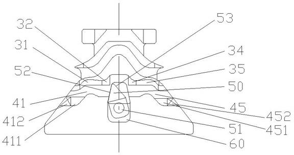 Middle cam of computerized flat knitting machine