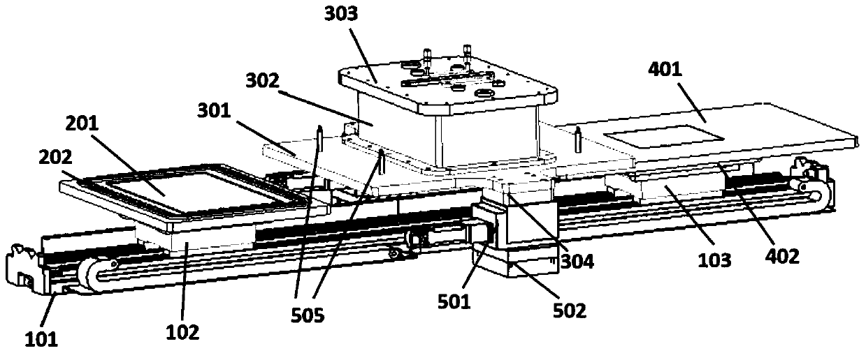 Modularized sealed device for preparing film through spatial isolation atomic layer deposition