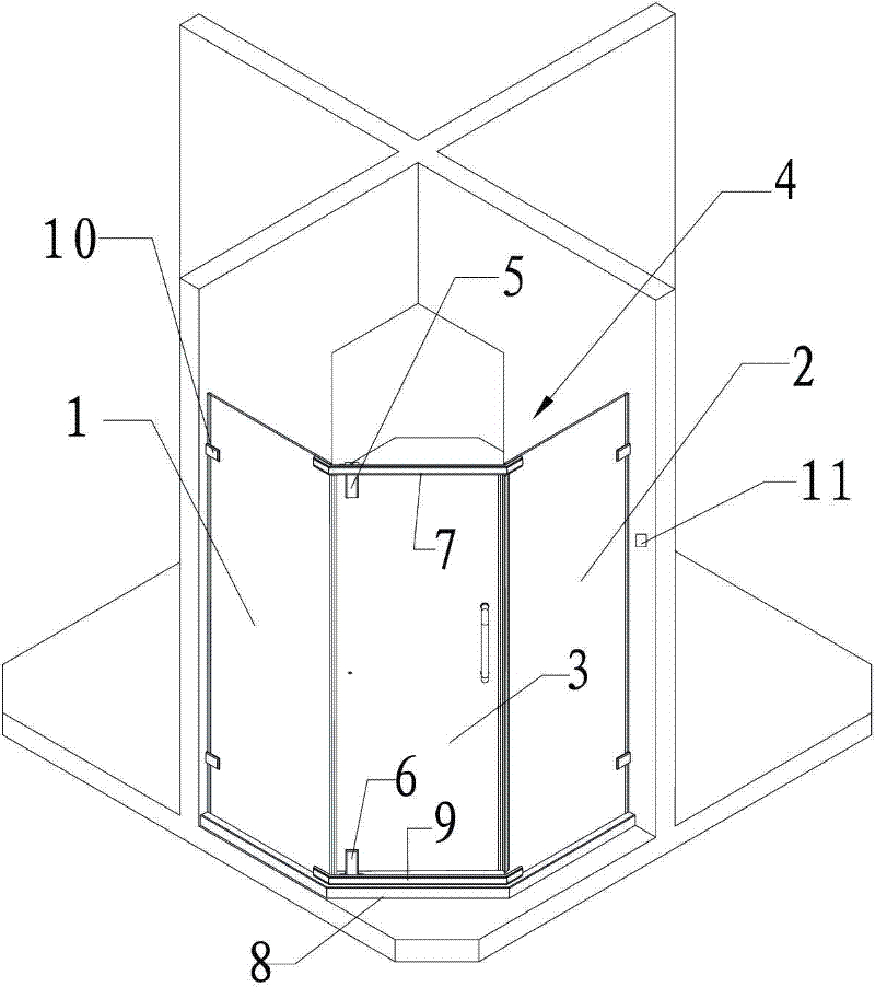 Voice-operated privacy shower room