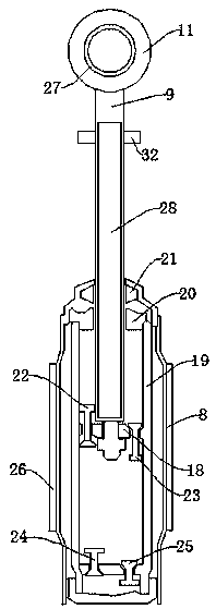 Noise reduction type automobile shock absorber