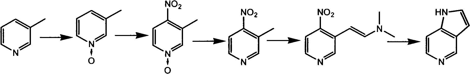 5-azaindole preparation method