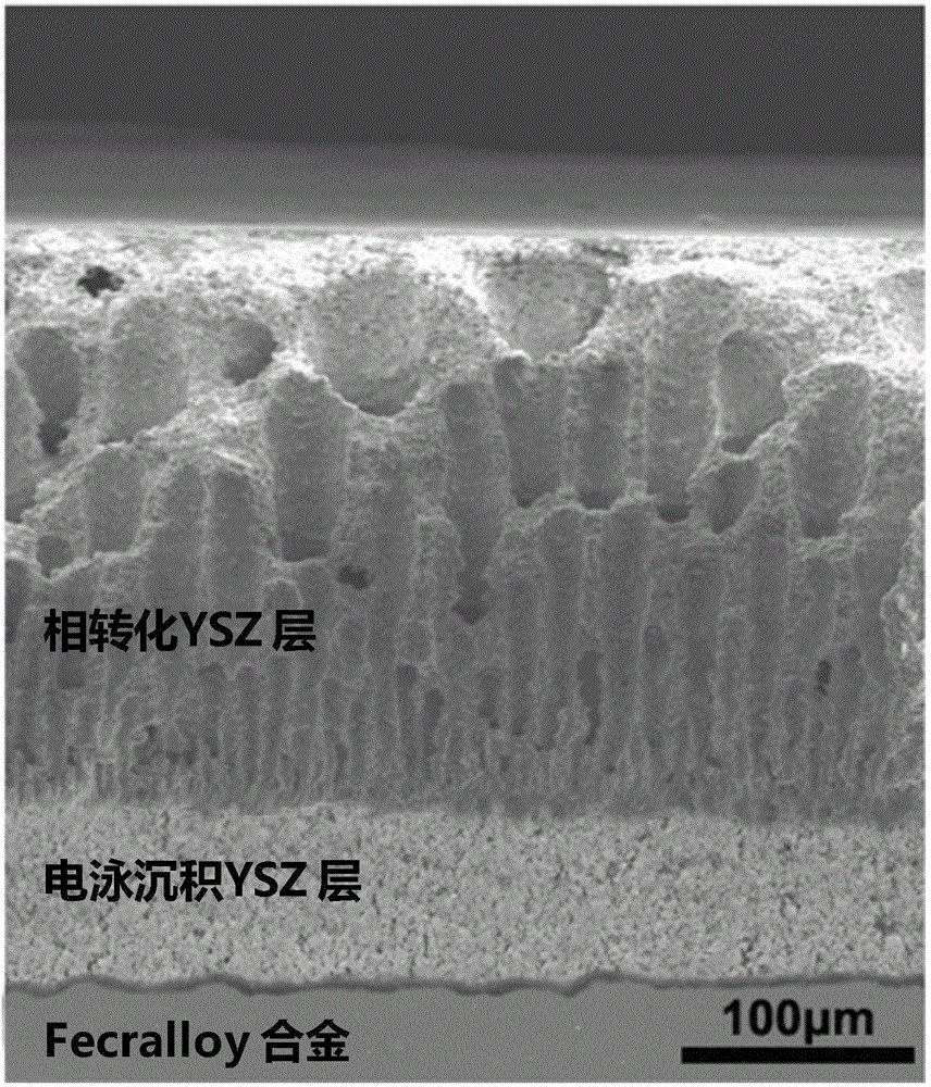 Preparation method for sintering resistant thermal barrier ceramic coating structure