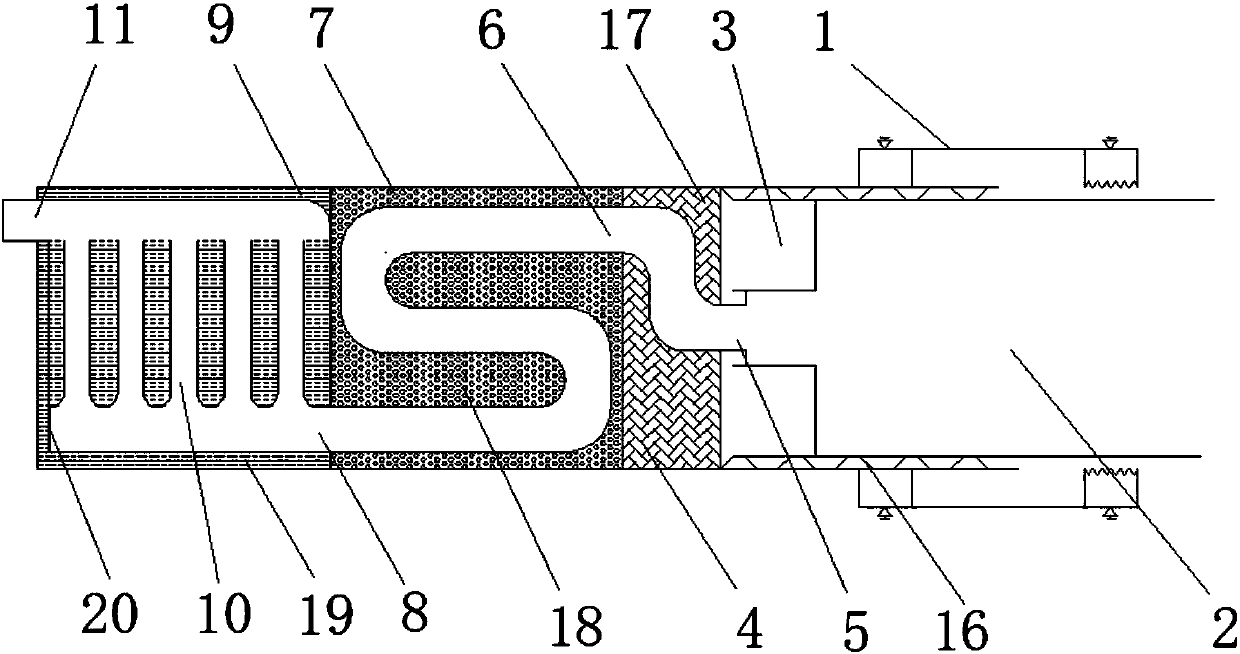 Gas exhaust tube noise reduction device for motorcycle