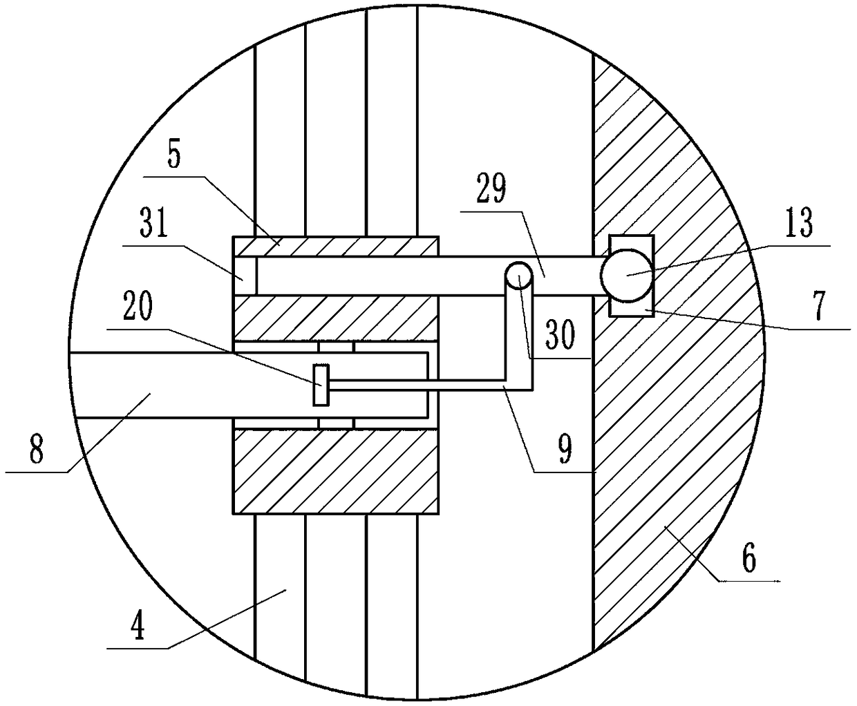 Detection device convenient for handling gloves