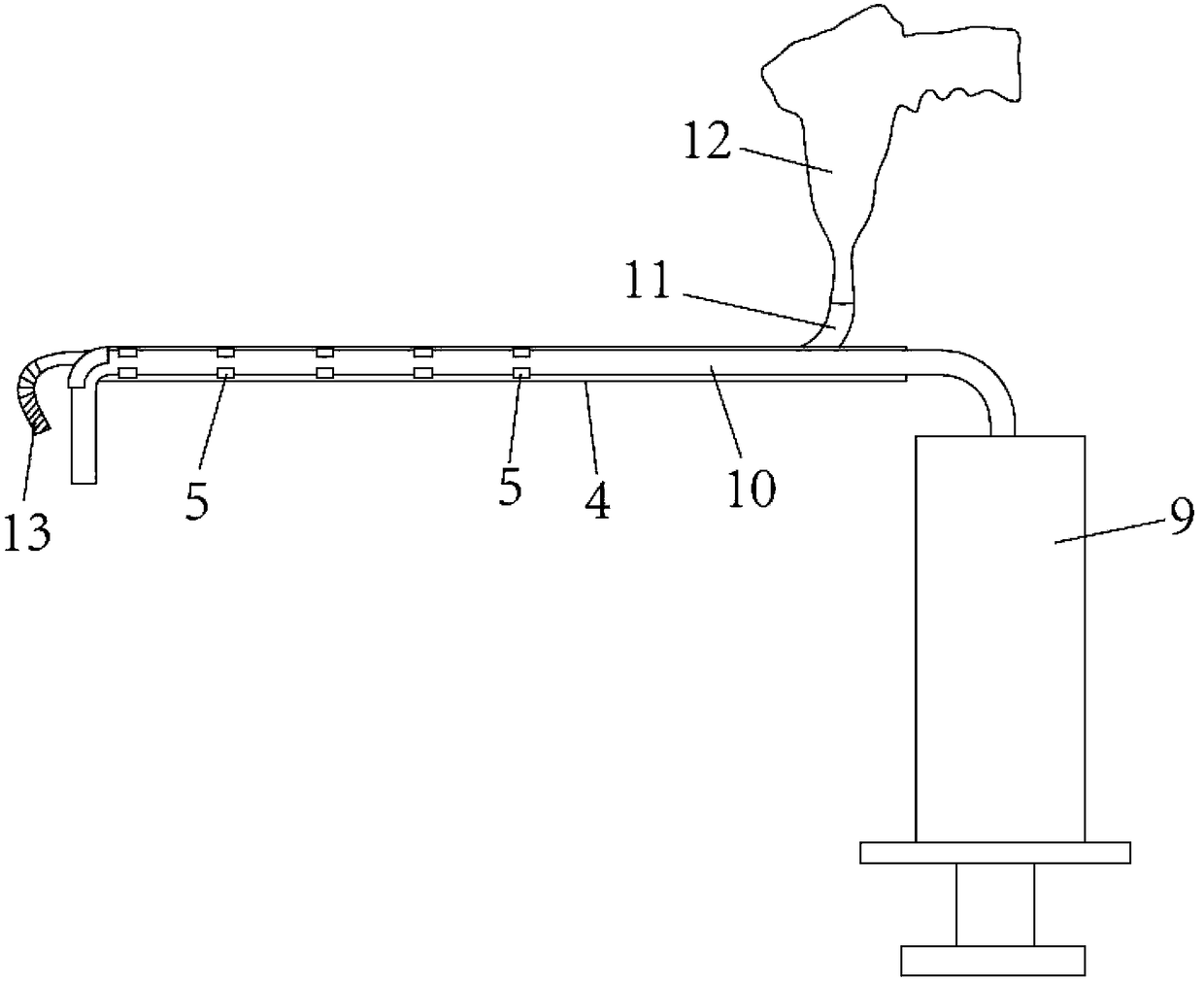 Apparatus and method for detecting grouting fullness of reinforcement semi-grouted sleeve by endoscopic water injection method