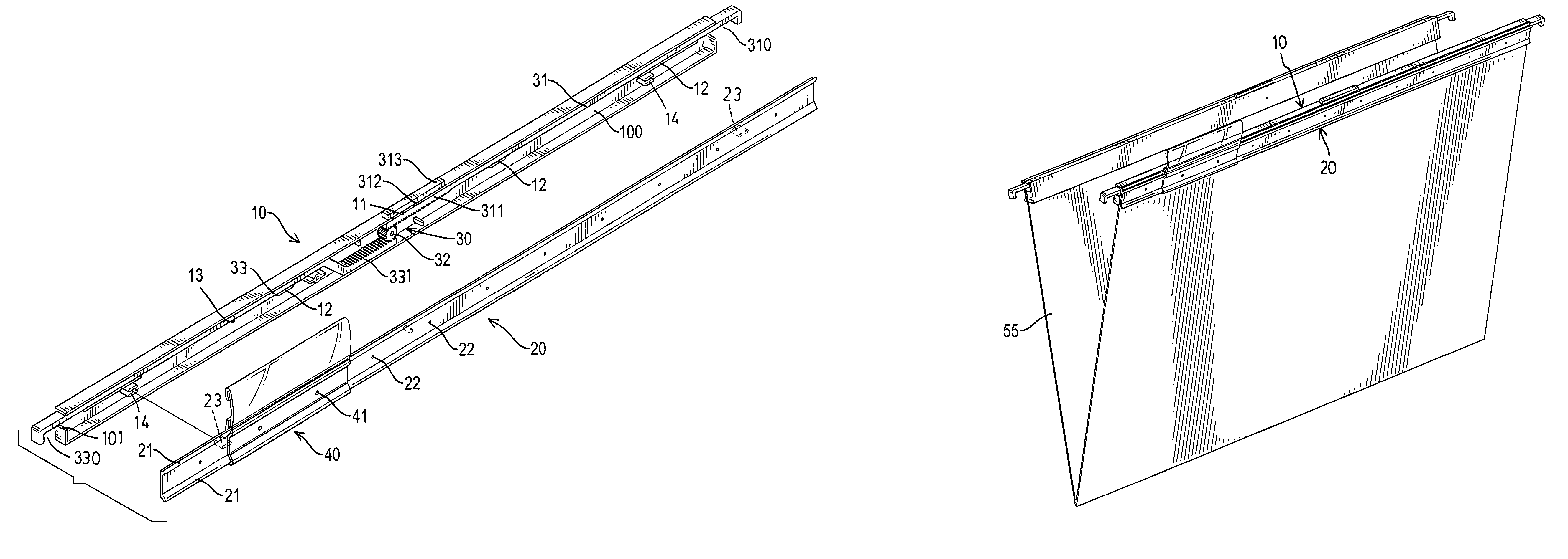 Binder for a suspension file