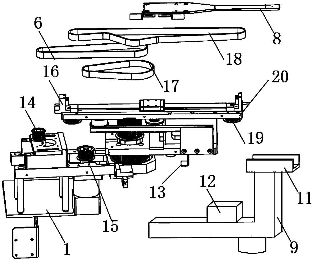 Cable installation safety protection structure for power transmission tower and use method of cable installation safety protection structure