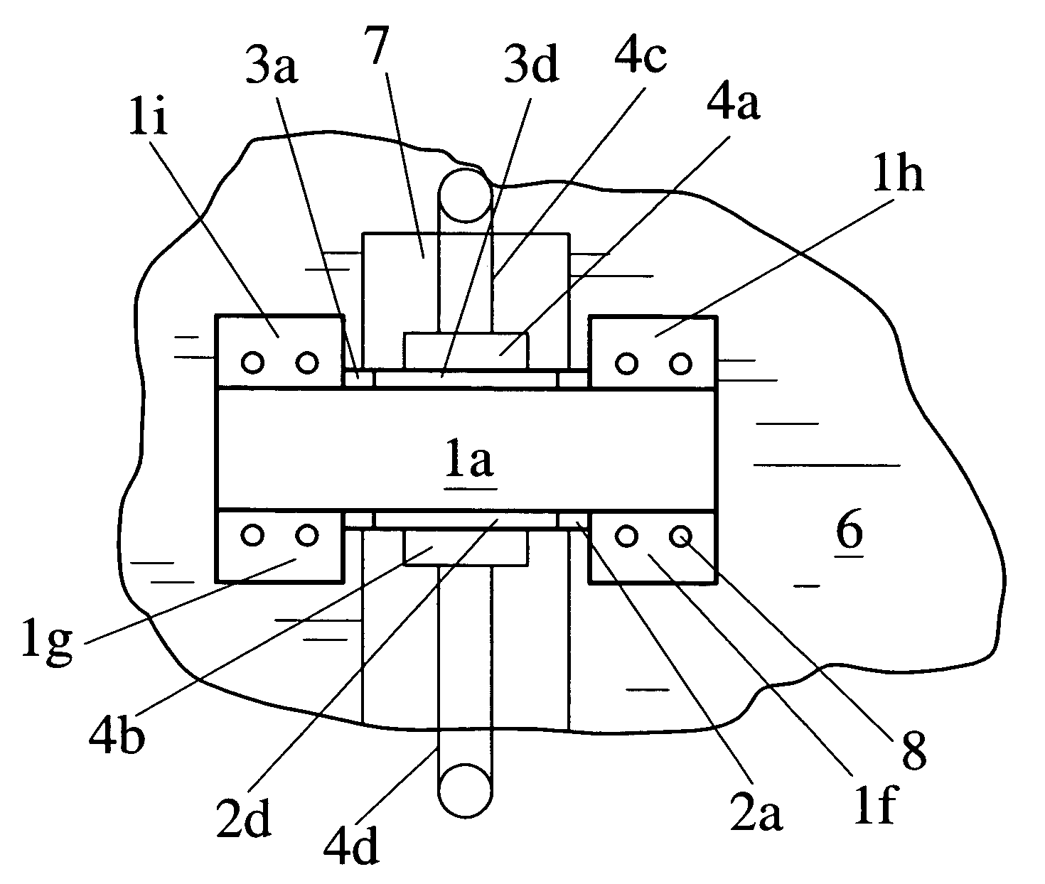 Rotation fitting for the empennage of an aircraft