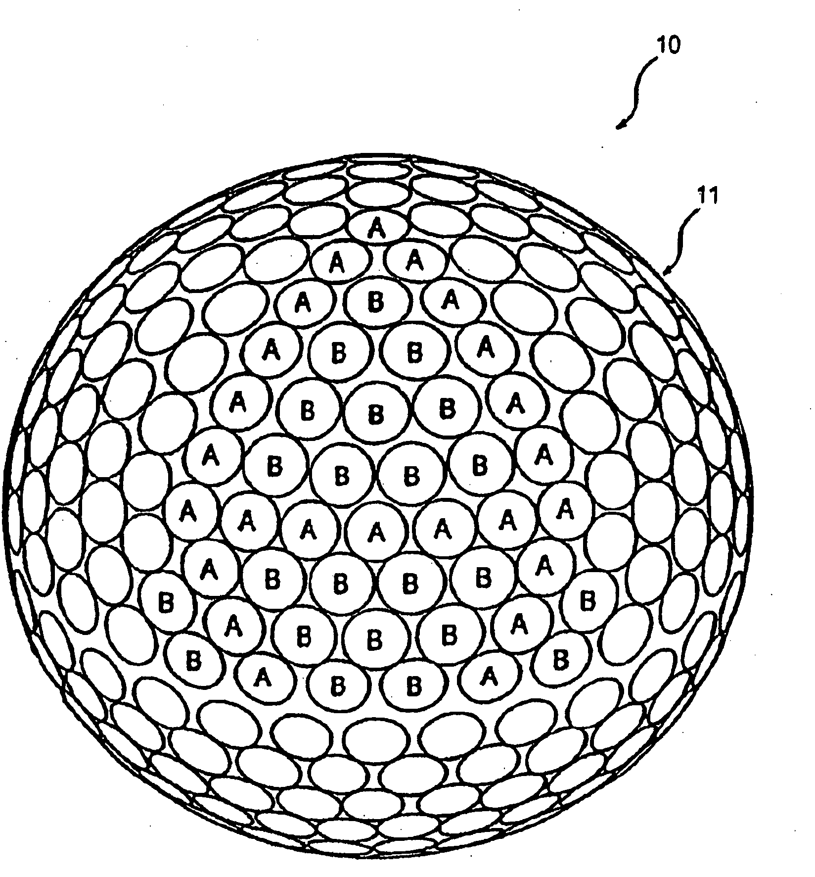 Golf ball dimples with a catenary curve profile