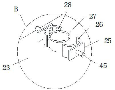 A dust-reducing spray device and construction method attached to lifting scaffolding