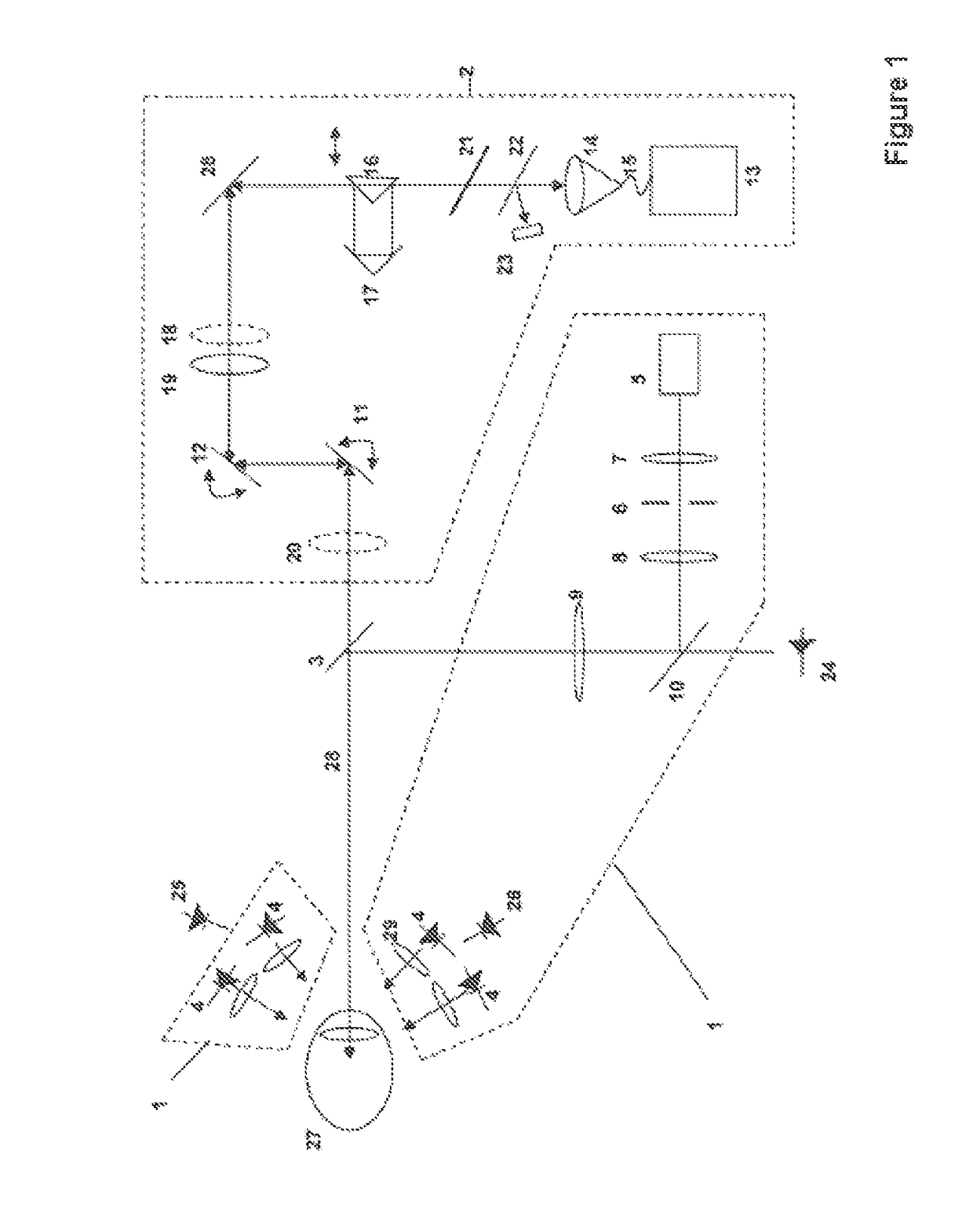 Device for reliably determining biometric measurement variables of the whole eye