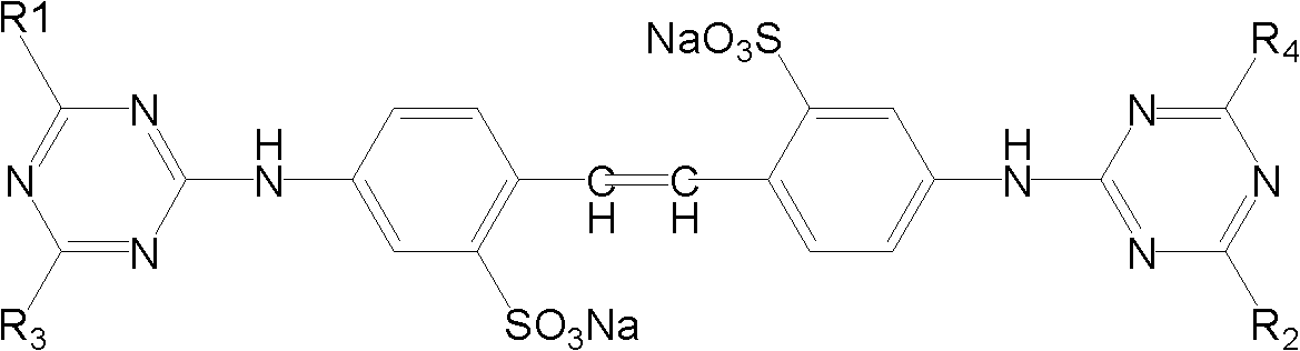 Crystal transfer method for triazinyl amino toluylene fluorescent brightening agent