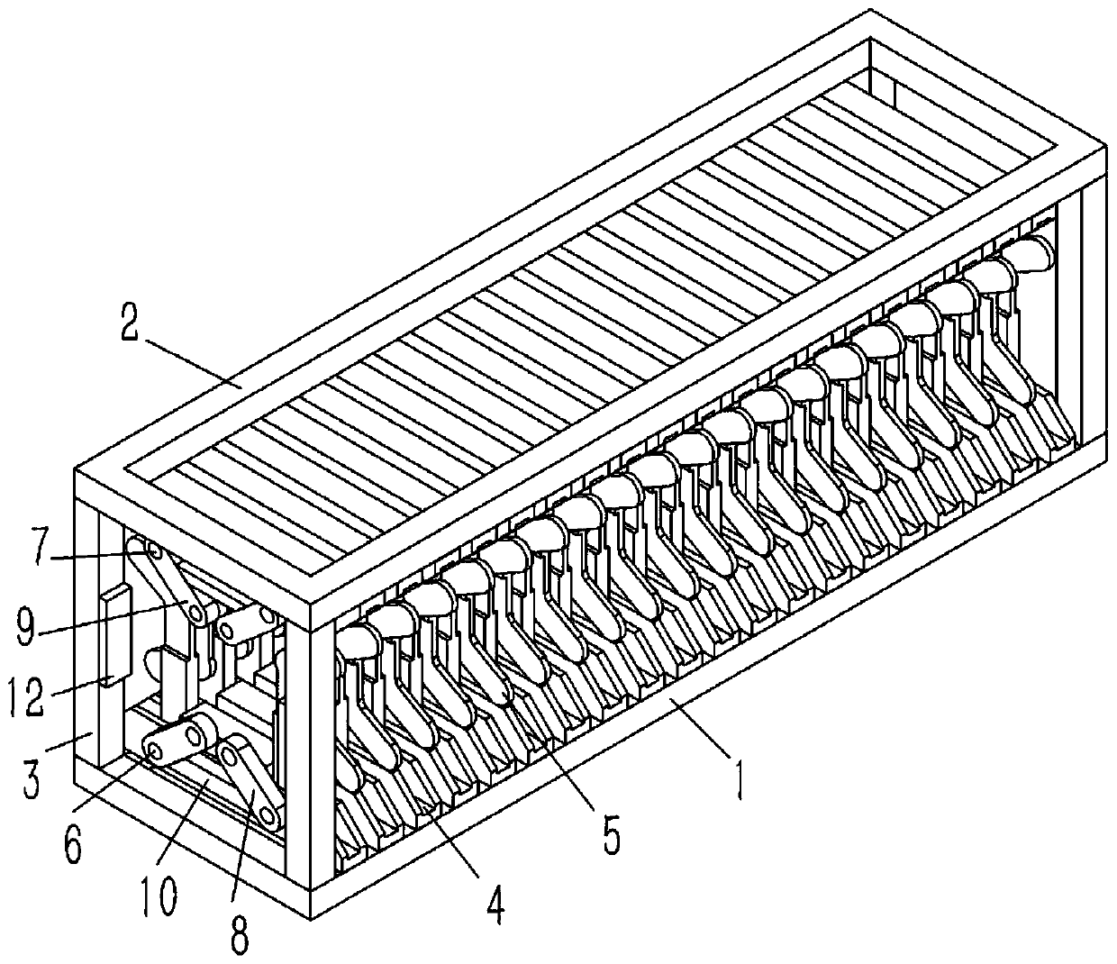 Shaping box for sock production