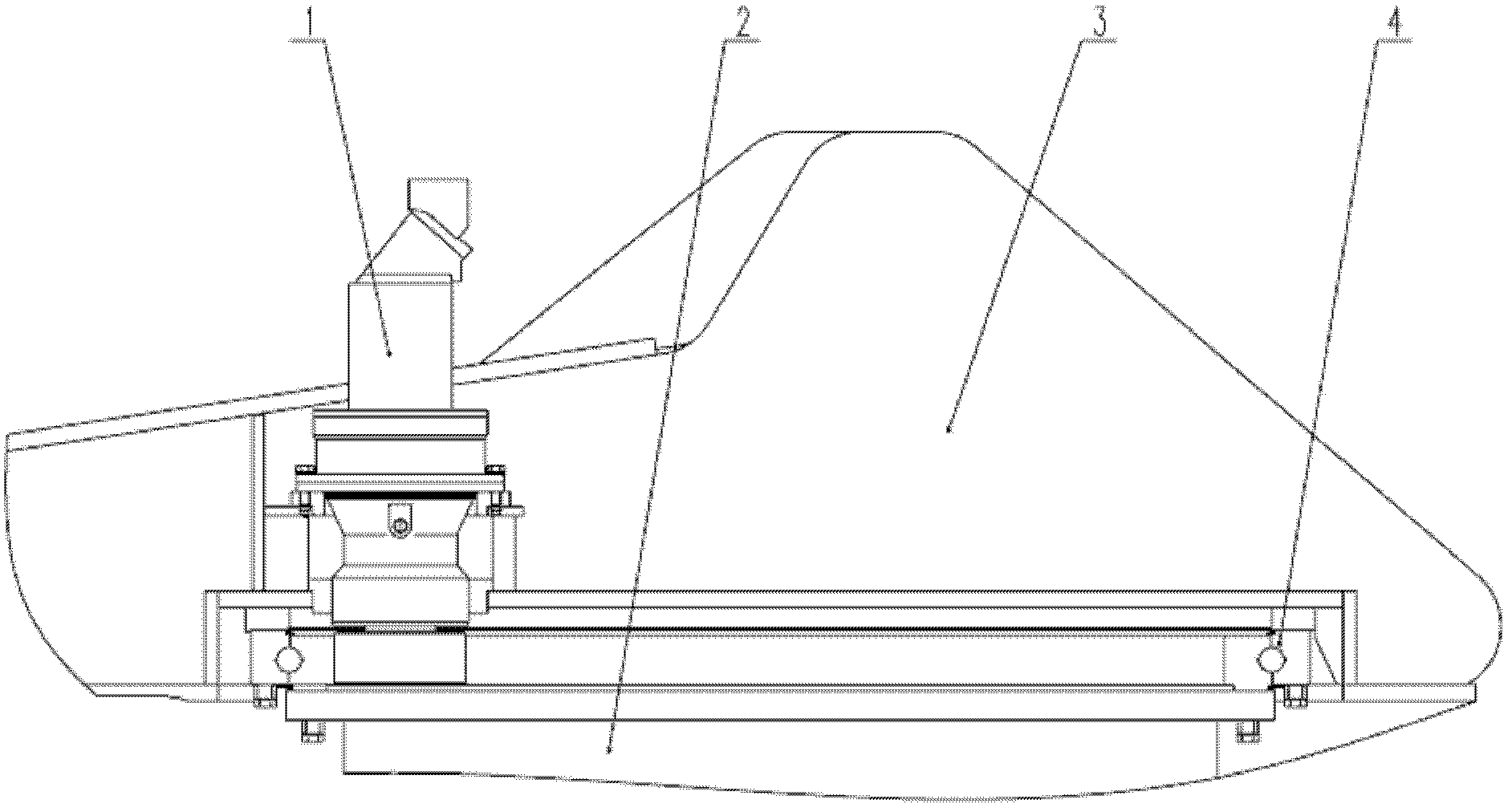 Method and device for braking revolution of upper car of rotary drilling rig